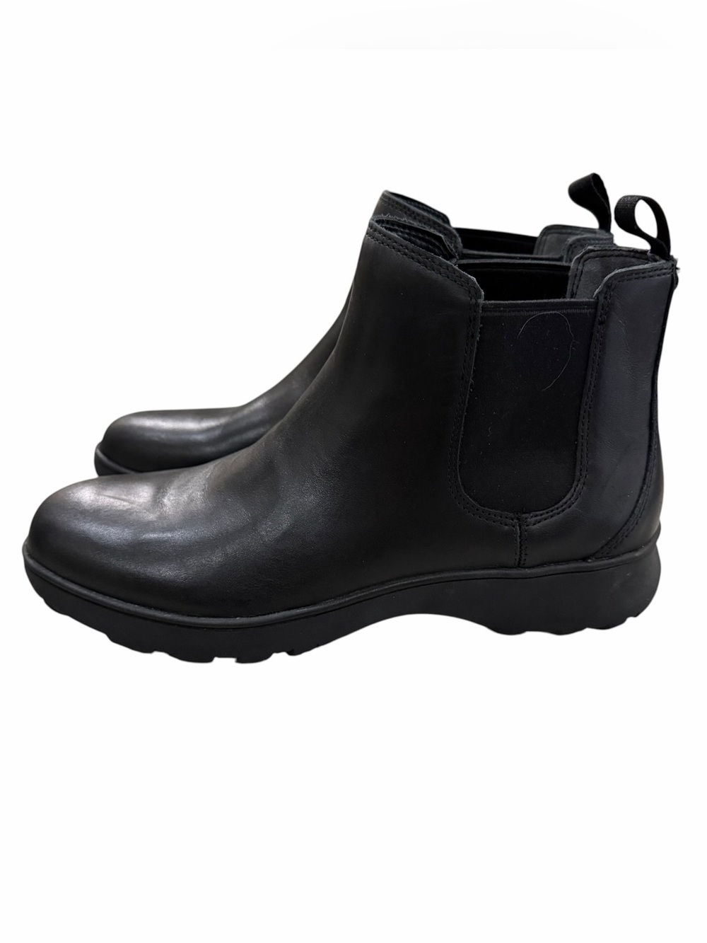 Vionic Evergreen Women's 7.5 Black Classic Outdoor Leather Chelsea Boots S5